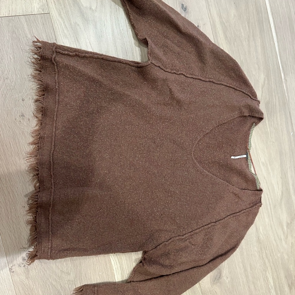 Cozy Brown Knit Sweater